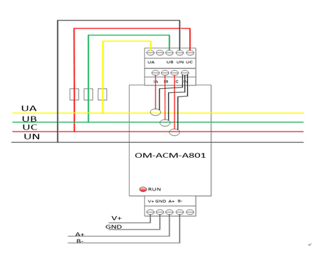 三相電量?jī)xOM-ACM-A801