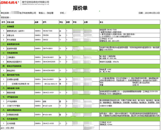 機柜環(huán)境監(jiān)控系統(tǒng)設備報價清單可靈活配置